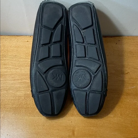 Michael Kors Black Leather MK Logo Ballet Flats. Size 10 - Picture 9 of 14